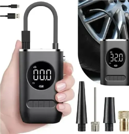 Inflador Compresor Portatil Auto Recargable Bici Moto Pelota - Image 2