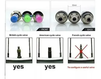 Luces Led Valvula Para Ruedas De Bicicleta Moto Set X2 - Image 2