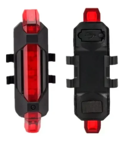 Combo Luz Bicicleta Led Usb Recargable Delantera/Trasera Color Rojo/Blanco DC-918 - Image 10