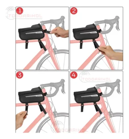 Alforja Bolso Bicicleta Impermeable Porta Celular Delantero - Image 3