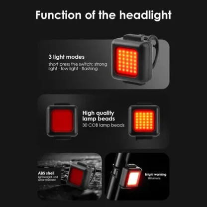 Pack Luces Led Trasera y Delantera USB Rec - Image 5