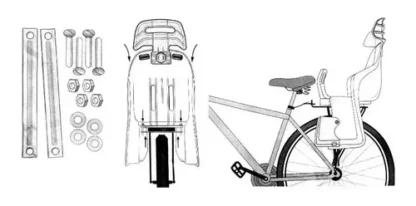 Silla Sillita Bicicleta Niño Bebe Reforzada Timalo - Image 3