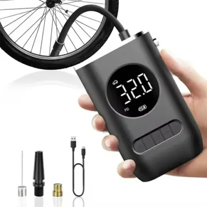 Inflador Compresor Portatil Auto Recargable Bici Moto Pelota - Image 5