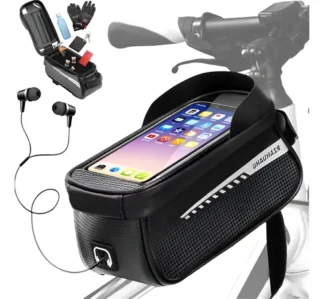 Alforja Bolso Bicicleta Impermeable Porta Celular Delantero