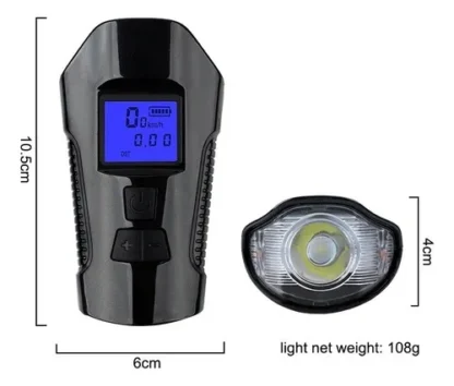 Velocimetro Luz Led Bocina Aventura Ciudad 3en1 - Image 3