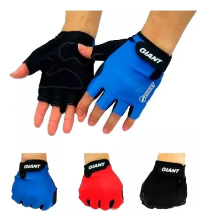 Guantes Giant Medio Dedo Gel Antideslizante Moto Bici Gym-