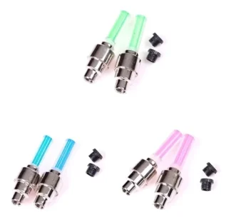Luces Led Valvula Para Ruedas De Bicicleta Moto Set X2