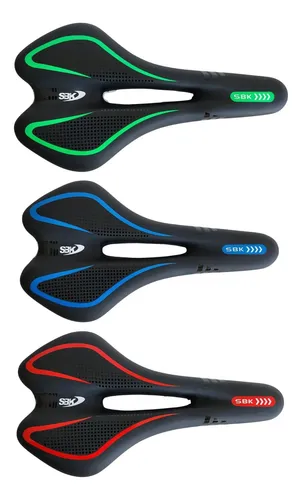 Asiento Sbk Antiprostático Mtb Ergonómico Cuero Sintético