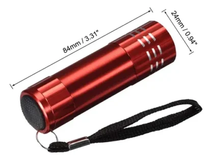 Mini Linterna Leds Metálica Potencia A Pila - Image 2