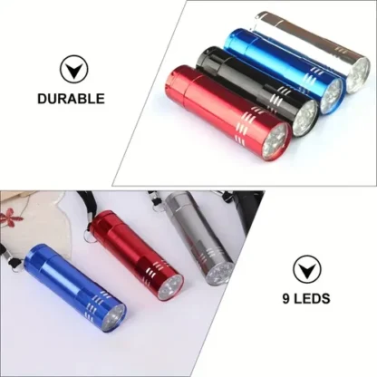Mini Linterna Leds Metálica Potencia A Pila - Image 4