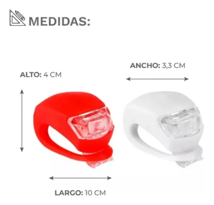 Luces Led Silicona Roja y Blanca Con Batería - Image 4