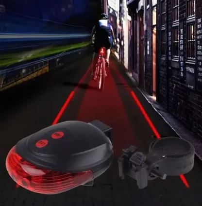 Luz Led Trasera 5 Funciones y 2 Laser Indicador Carril - Image 4