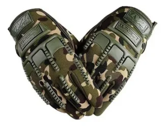 Guantes Tácticos Camo Dedos Enteros Reforzado