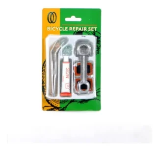 Kit Para Reparar Bicicletas Pegamento + Llave + 3 Parches