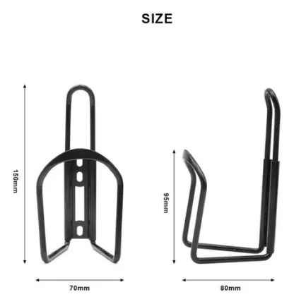 Porta Caramañola De Bicicleta De Aluminio Inoxidable - Image 4